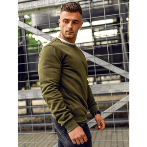 Sweatshirts à col rond pour hommes avec logo personnalisé de haute qualité Sweats à capuche de service OEM avec design haute visibilité - Product Image 2