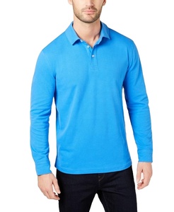 Polo homme 100 % coton à manches longues avec logo personnalisé OEM, motif uni, chemise vierge – FABRIQUÉ PAR HAIDIIII SPORTS 2026 - Product Image 1