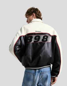 Chaqueta de Lona y Cuero para Hombre, Resistente al Viento, de Alta Calidad, con Logotipo Personalizado, Duradera, de Secado Rápido, Transpirable, con Efecto Impreso en la Parte Delantera, al Mejor Precio - Product Image 5