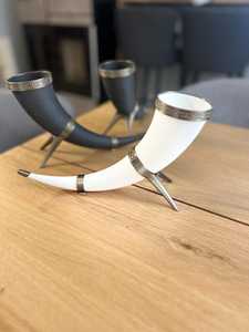 Taza de cuerno de búfalo de lujo, bebida rústica ecológica hecha a mano, taza duradera, perfecta para café, té, whisky, hogar - Product Image 4