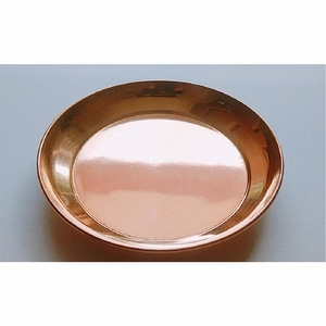 Plat en cuivre finition antique Pooja assiette traditionnelle indienne Aartri Thali cérémonie religieuse 100 pièces fait à la main va au lave-vaisselle - Product Image 3