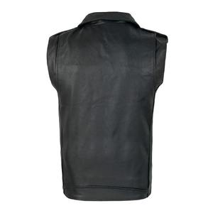 2024 New Men's PU Leather <b>Stand</b> Casual Shirt Single Button High Quality Waterproof Soft Retro Vintage Western Style Single Pack - Product Image 3