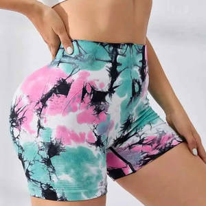 High Quality Fitness Running <b>Gym</b> Shorts Stylish Female Sublimation Printed Short Fitness Wear Elastic Waist Women Yoga <b>Leggings</b> - Product Image 5