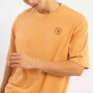 T-shirts surdimensionnés OEM pour hommes avec impression personnalisée, motif uni 100% coton, grande taille avec logo personnalisé - Product Image 2