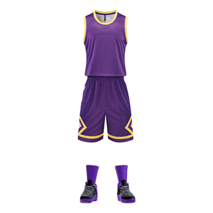 Vêtements de basket-ball réversibles à sublimation personnalisée OEM Vêtements de basket-ball pour hommes Vêtements de sport d'uniforme d'équipe d'entraînement à séchage rapide - Product Image 4