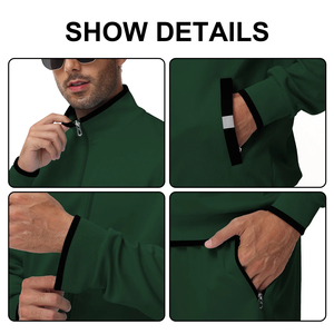 Survêtements de sport en polyester léger Ensembles de survêtements de sport à capuche et de jogging pour l'extérieur Ensemble de survêtements avec impression de logo personnalisé pour hommes - Product Image 6