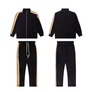 Survêtements d'hiver vintage en coton tissé 100 % avec logo personnalisé et fermeture éclair, grandes tailles pour hommes, vente en gros - Product Image 4