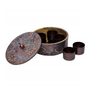 Caja Masala de madera de diseño fabuloso con 7 tarros de contenedores Caja Masala de madera de tamaño personalizado de la mejor calidad - Product Image 4