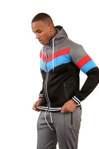 Chándales de nuevo diseño para hombre, chándales de alta calidad para hombre, ropa de calle, ropa deportiva para gimnasio, chándales personalizados para hombre, color de bloque - Product Image 4
