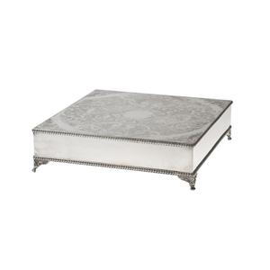 Support à gâteau en métal de style luxueux avec plateau rond, idéal pour les fêtes de fiançailles, les célébrations et comme support à fruits pour les mariages. - Product Image 3