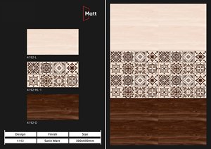 Nueva llegada 3D moderno 300x600 porcelana mate azulejos de pared de cerámica de alta calidad interior indio productos personalizados para apartamentos - Product Image 4