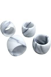 Modern <b>Marble</b> Napkin Ring Holder Round Shape Handmade Napkin Ring for Table <b>Settings</b> <b>Dinner</b> Parties with Sale - Product Image 6