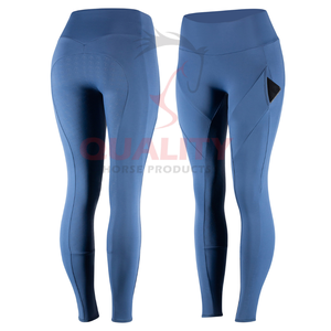 Collants d'équitation performants pour femmes Matériau respirant à séchage rapide Coupe confortable Taille haute avec conception de poignée complète à vendre - Product Image 1