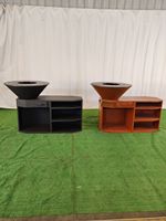 Brasero d'extérieur portable en acier Corten de haute qualité avec traitement antirouille, base de table de 60 cm à 180 cm de diamètre