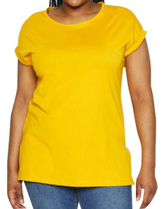 Camiseta Casual Transpirable de Alta Calidad para Mujer, Diseño Personalizado, Hombros Caídos, Proveedores de BD al por Mayor, 100% Algodón, Servicio OEM - Product Image 3