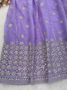 Boutique indienne robe en tissu Georgette meilleure qualité travail manuel fantaisie fil robe de travail avec Dupatta pour femmes séquence robes de travail - Product Image 4