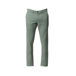 Pantalones Oxford de Algodón para Hombre, Corte Recto, Color Verde, Marca NAPA INDUSTRIES, Antiarrugas, Frente Plano, Estilo Casual Elegante, Cintura Alta, Cierre de Cremallera - Product Image 2
