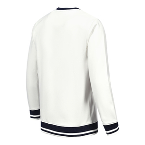 <b>Men's</b> High Quality 100% Cotton Printed <b>Sweatshirt</b> Eco-Friendly Breathable Knitted Top for Autumn Winter Formal Casual <b>White</b> - Product Image 4