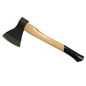 Hacha de doble hoja OEM ODM personalizada al por mayor, mango personalizado de acero de Damasco, hacha de fuego portátil de fácil agarre para cortar madera al aire libre - Product Image 4