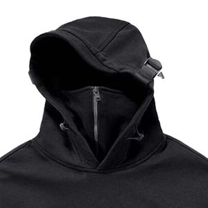 Sweat à capuche zippé unisexe tendance, surdimensionné, en molleton délavé à l'acide, streetwear décontracté pour hommes, vente en gros - Product Image 2