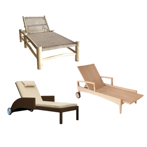 Chaise longue extérieure de haute qualité en bois massif pour l'extérieur et le jardin Chaise longue solaire simple prix de gros - Product Image 5