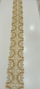 Bordures en dentelle brodée de strass, vente en gros - Product Image 4