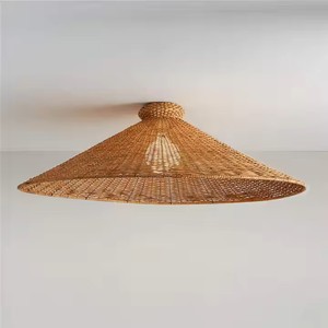 Vente en gros bon marché et de haute qualité abat-jour en rotin écologique tissé à la main meubles de décoration du Vietnam - Product Image 3