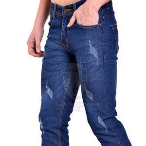 กางเกงยีนส์ผู้ชายขายดี รุ่นลำลองสำหรับกิจกรรมกลางแจ้ง รับตัดตามขนาด ออกแบบ OEM พร้อมสกรีนโลโก้ของคุณเอง - Product Image 4