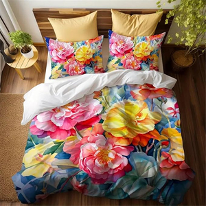 Ensemble de literie en coton doux de qualité supérieure impression personnalisée chambre de luxe décoration de la maison approvisionnement OEM - Product Image 1
