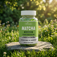 Gummies au thé vert matcha KUNYON sans sucre, complément alimentaire pour la digestion et le soutien immunitaire, 60 gummies, OEM ODM