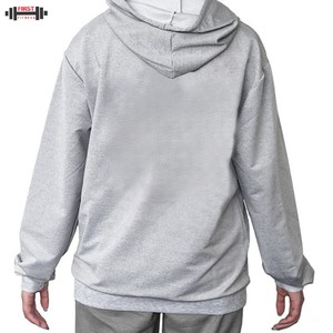 New Style Winter Half Zip Unisex Custom Sweatshirt Fleece Sweasuits Oversize Pullover Hoodies V-neck Full Sleeve Cotton <b>Blend</b> - Product Image 5