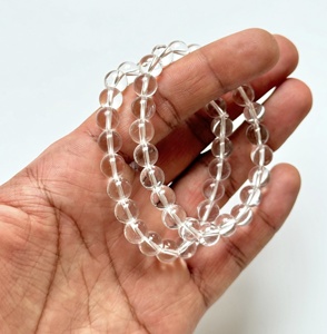 Meilleure qualité sculpté clair Quartz Agate Bracelet beaux bijoux en cristal poli pour un usage quotidien pour l'amour guérison méditation - Product Image 4