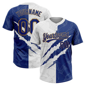 Maillots de softball unisexe pour entraînement, fitness, chemises à deux boutons, meilleure qualité en différentes couleurs de contraste, uniforme de sport d'équipe - Product Image 4