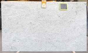 Azulejos de losas de granito blanco con acabado de superficie envejecido colonial moderno, piedra Natural exquisita para encimeras, villas, hospitales, India - Product Image 3