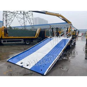 <span class=keywords><strong>Prix</strong></span> d'usine 1Suzu Camion de dépannage 4x2 8 tonnes à plateau plat avec grue de 5 tonnes à vendre - Product Image 4
