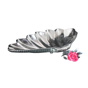 Vente chaude Double Tone Salade Fruits Chocolat Noix Servir Plat En Métal Bol Moderne Tous Les Jours Cuisine Fête De Mariage Assiette Décorative - Product Image 6