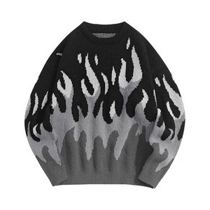 Pull décontracté à manches longues en mohair pour hommes, tricot doux et chaud, tenue quotidienne confortable d'automne et d'hiver - Product Image 3