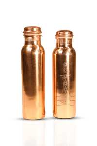 Printed Design Copper <b>Bottle</b> Pure Copper <b>Water</b> <b>Bottle</b> Leak Proof <b>Metal</b> High Quality Latest Copper <b>Bottle</b> Durable & Eco-Friendly - Product Image 3