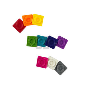 Paquete de 50 discos conectores de 10 colores para construir bloques Educativos para el juego y la creatividad de los niños - Product Image 4