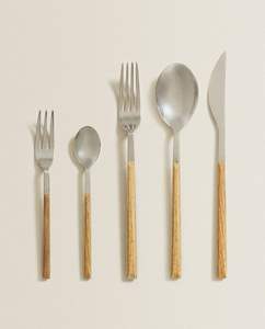 Banquet de mariage de luxe en acier inoxydable plaqué or couverts couverts couverts cuillère et fourchette ensemble de 4 best-seller - Product Image 4