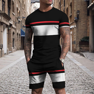 Conjuntos de Shorts Bordados para Hombre, Tendencia de Verano 2024, Suaves, Transpirables, Elásticos, Estilo Urbano, Camiseta y Pantalones Deportivos - Product Image 2