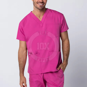 Dropshipping New Style Mens <b>Scrubs</b> Uniform Sets for Hospital Soft High Quality <b>Plus</b> <b>Size</b> <b>Scrub</b> Nurse Uniform for Men - Product Image 5