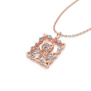Collier pendentif tendance Jeulia Danger Skull & Crossbones en argent sterling - Product Image 3