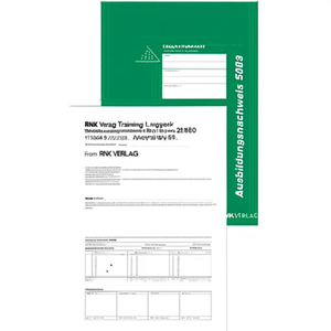 RNK Verlag Training Logbook Weekly/Monthly Apprenticeship Proof 1 Year/3 Years DIN <b>A4</b> 28 Pages Teaching Resource From RNK VERLAG - Product Image 2