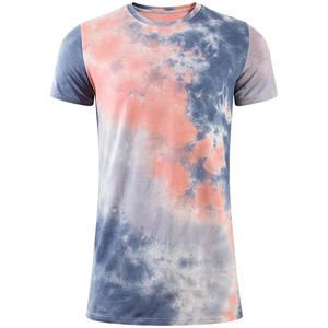 T-shirts Tie-Dye personnalisés pour hommes été OEM vêtements respirants 100% coton avec service d'impression de logo de marque privée - Product Image 6
