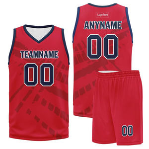 Ensemble d'uniformes de basketball de haute qualité pour équipe, personnalisable, unisexe, grandes tailles, 100 % polyester, antibactérien, respirant, vente en gros - Product Image 2