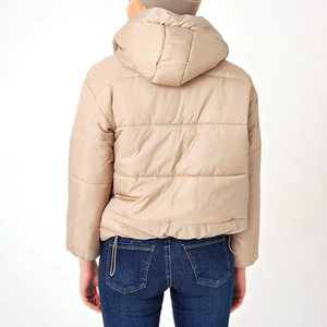 Veste d'hiver matelassée légère de grande taille avec logo personnalisé d'usine ODM/OEM avec col montant caractéristique respirante - Product Image 2