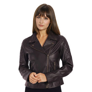 Chaqueta de piel auténtica personalizada para Mujer | Ropa de abrigo ajustada a la moda para Mujer | Diseño elegante de cremallera | OEM ODM Proveedor al por mayor - Product Image 3
