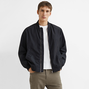 Chaqueta de Bombardero a prueba de viento de gran tamaño para hombre de alta calidad, estampado personalizado, forro polar transpirable, con capucha, diseño bordado, soporte, invierno, OEM - Product Image 1