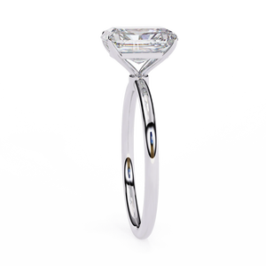 Radiant Cut <b>Solitaire</b> Moissanite <b>Ring</b> 2.50 Carat Elegant and Dazzling Jewelry Piece - Product Image 2